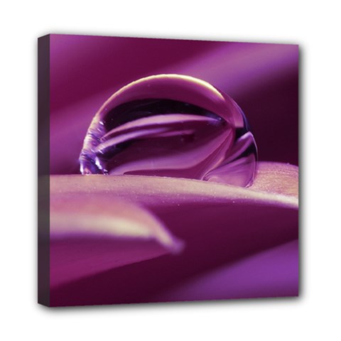 Waterdrop Mini Canvas 8  X 8  (framed) by Siebenhuehner