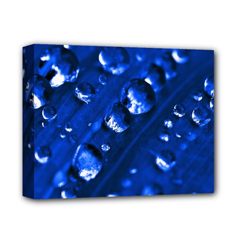 Waterdrops Deluxe Canvas 14  X 11  (framed) by Siebenhuehner