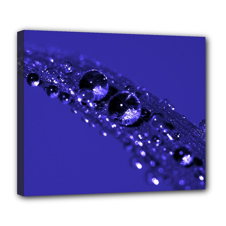 Waterdrops Deluxe Canvas 24  x 20  (Framed)