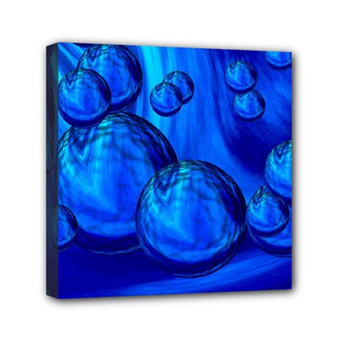 Magic Balls Mini Canvas 6  X 6  (framed) by Siebenhuehner