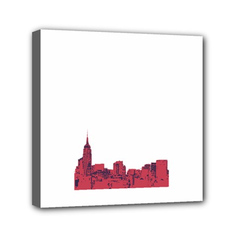 Skyline Mini Canvas 6  X 6  (framed)