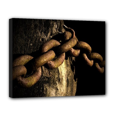 Chain Canvas 14  X 11  (framed) by Siebenhuehner