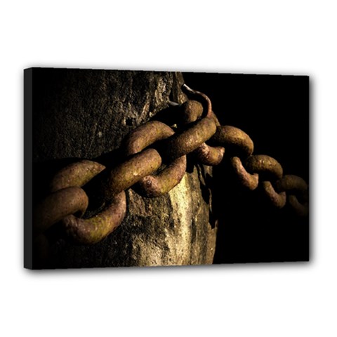 Chain Canvas 18  X 12  (framed) by Siebenhuehner