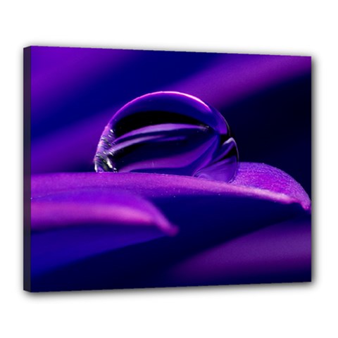 Waterdrop Canvas 20  X 16  (framed) by Siebenhuehner