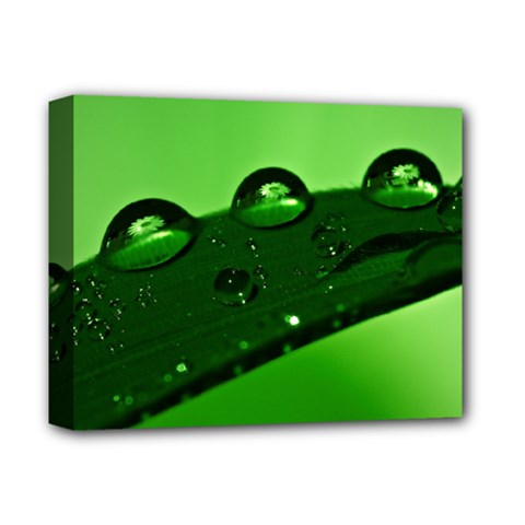 Waterdrops Deluxe Canvas 14  X 11  (framed) by Siebenhuehner