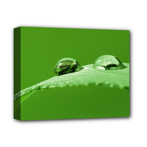 Waterdrops Deluxe Canvas 14  X 11  (framed) by Siebenhuehner