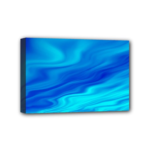 Blue Mini Canvas 6  X 4  (framed) by Siebenhuehner