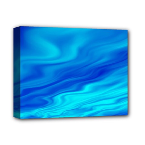 Blue Deluxe Canvas 14  X 11  (framed)