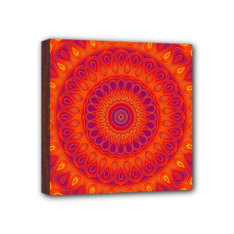 Mandala Mini Canvas 4  X 4  (framed)