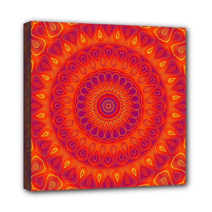 Mandala Mini Canvas 8  x 8  (Framed)