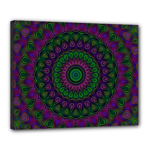 Mandala Canvas 20  X 16  (framed) by Siebenhuehner