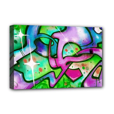 Graffity Deluxe Canvas 18  X 12  (framed) by Siebenhuehner