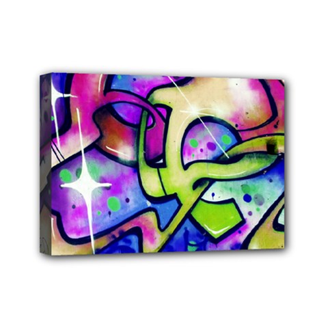 Graffity Mini Canvas 7  X 5  (framed) by Siebenhuehner