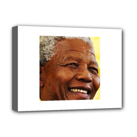 Mandela Deluxe Canvas 16  X 12  (framed) 