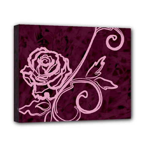 Rose Canvas 10  X 8  (framed)