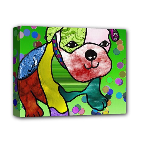 Pug Deluxe Canvas 14  X 11  (framed) by Siebenhuehner