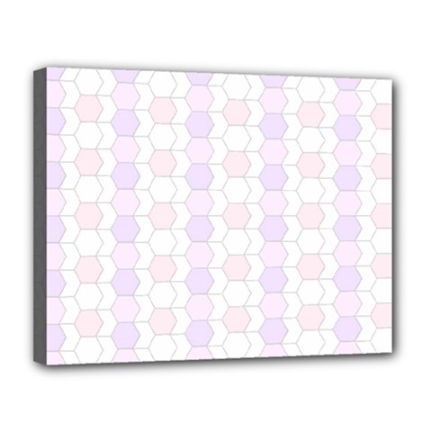 Allover Graphic Soft Pink Canvas 14  X 11  (framed) by ImpressiveMoments