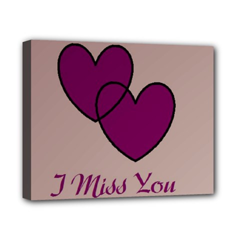 I Miss You Canvas 10  X 8  (framed) by WonderfulDreamPicture