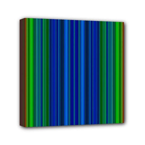 Strips Mini Canvas 6  X 6  (framed) by Siebenhuehner