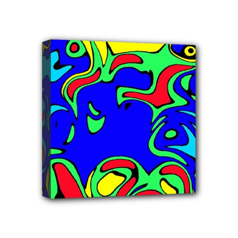 Abstract Mini Canvas 4  X 4  (framed) by Siebenhuehner