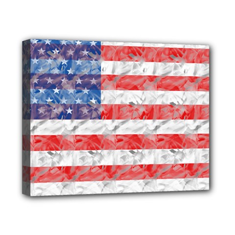 Flag Canvas 10  X 8  (framed)