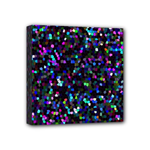 Glitter 1 Mini Canvas 4  X 4  (framed)