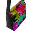 Floral Abstract 1 Flap Closure Messenger Bag (Large) View2