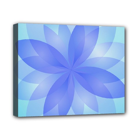 Abstract Lotus Flower 1 Canvas 10  X 8  (framed) by MedusArt