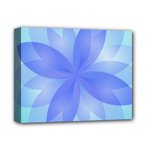 Abstract Lotus Flower 1 Deluxe Canvas 14  X 11  (framed) by MedusArt