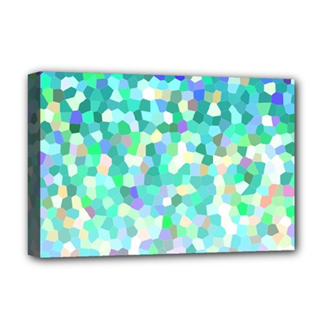 Mosaic Sparkley 1 Deluxe Canvas 18  X 12  (framed) by MedusArt