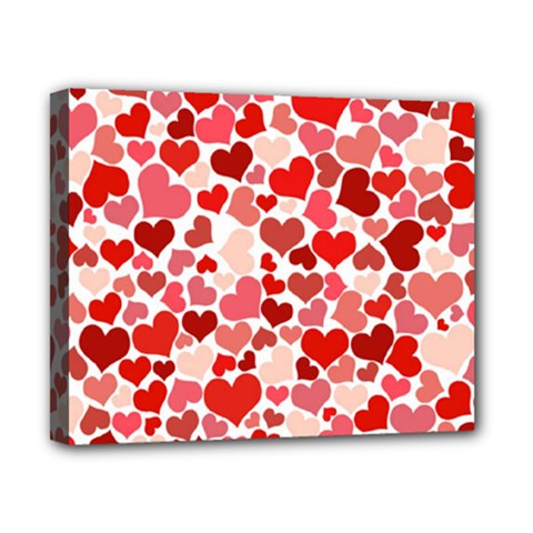  Pretty Hearts  Canvas 10  X 8  (framed) by Colorfulart23