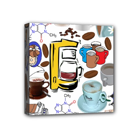 Just Bring Me Coffee Mini Canvas 4  X 4  (framed) by StuffOrSomething