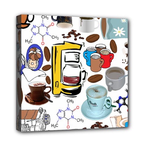 Just Bring Me Coffee Mini Canvas 8  X 8  (framed) by StuffOrSomething