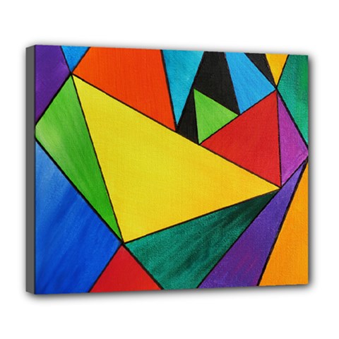 Abstract Deluxe Canvas 24  X 20  (framed) by Siebenhuehner