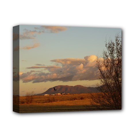 Sunrise, Edgewood Nm Deluxe Canvas 14  X 11  (stretched) by colors