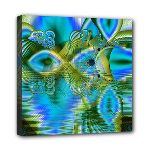 Mystical Spring, Abstract Crystal Renewal Mini Canvas 8  x 8  (Framed)