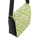 Spring Green Damask Pattern Flap Closure Messenger Bag (S) View2