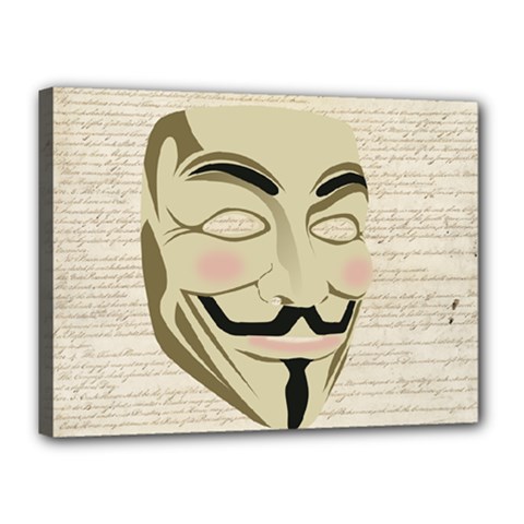 We The Anonymous People Canvas 16  X 12  (framed) by StuffOrSomething