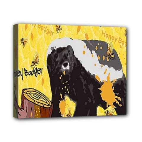 Honeybadgersnack Canvas 10  X 8  (framed) by BlueVelvetDesigns