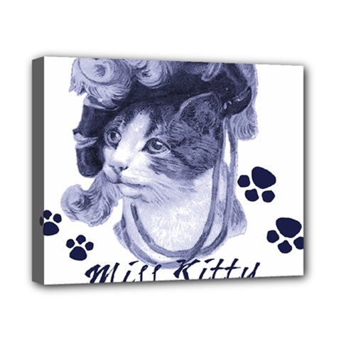 Miss Kitty Blues Canvas 10  X 8  (framed) by misskittys