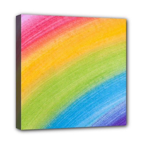 Acrylic Rainbow Mini Canvas 8  X 8  (framed)