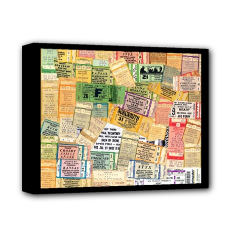 Retro Concert Tickets Deluxe Canvas 14  X 11  (framed)