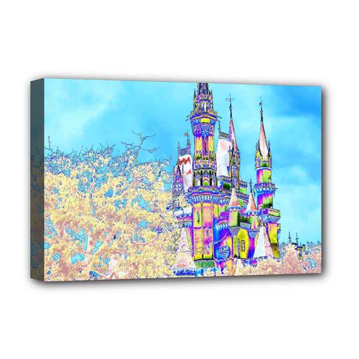 Castle for a Princess Deluxe Canvas 18  x 12  (Framed)