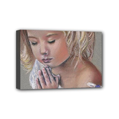 Prayinggirl Mini Canvas 6  X 4  (framed) by TonyaButcher