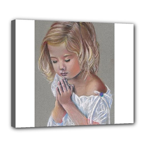Prayinggirl Deluxe Canvas 24  X 20  (framed) by TonyaButcher