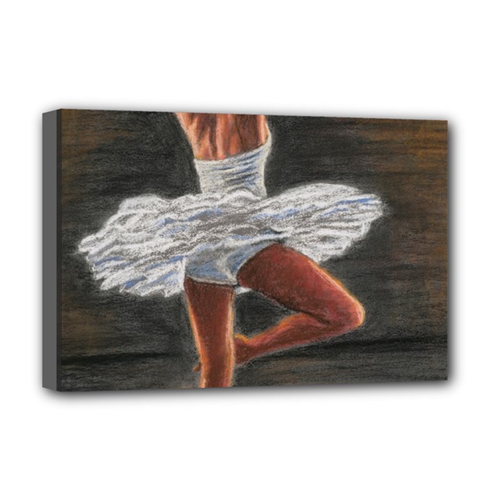 Ballet Ballet Deluxe Canvas 18  x 12  (Framed)
