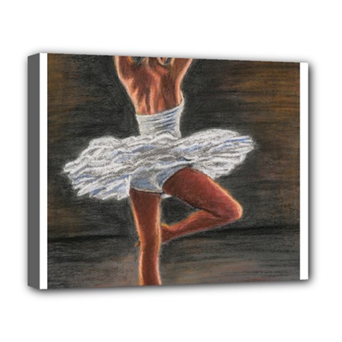 Ballet Ballet Deluxe Canvas 20  X 16  (framed) by TonyaButcher