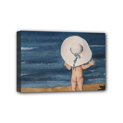 Mom s White Hat Mini Canvas 6  X 4  (framed) by TonyaButcher