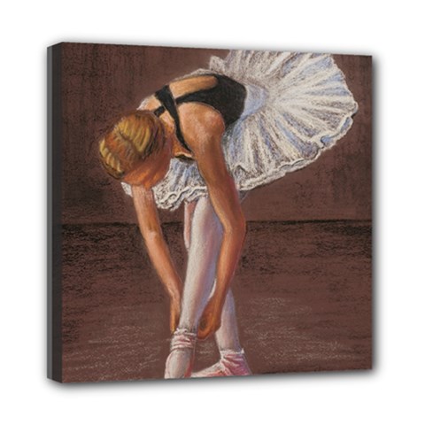 Ballerina Mini Canvas 8  X 8  (framed) by TonyaButcher