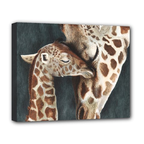 A Mother s Love Deluxe Canvas 20  X 16  (framed) by TonyaButcher